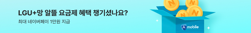 [LGU+] NPAY 1만원까지 챙기는 에이모바일 요금제