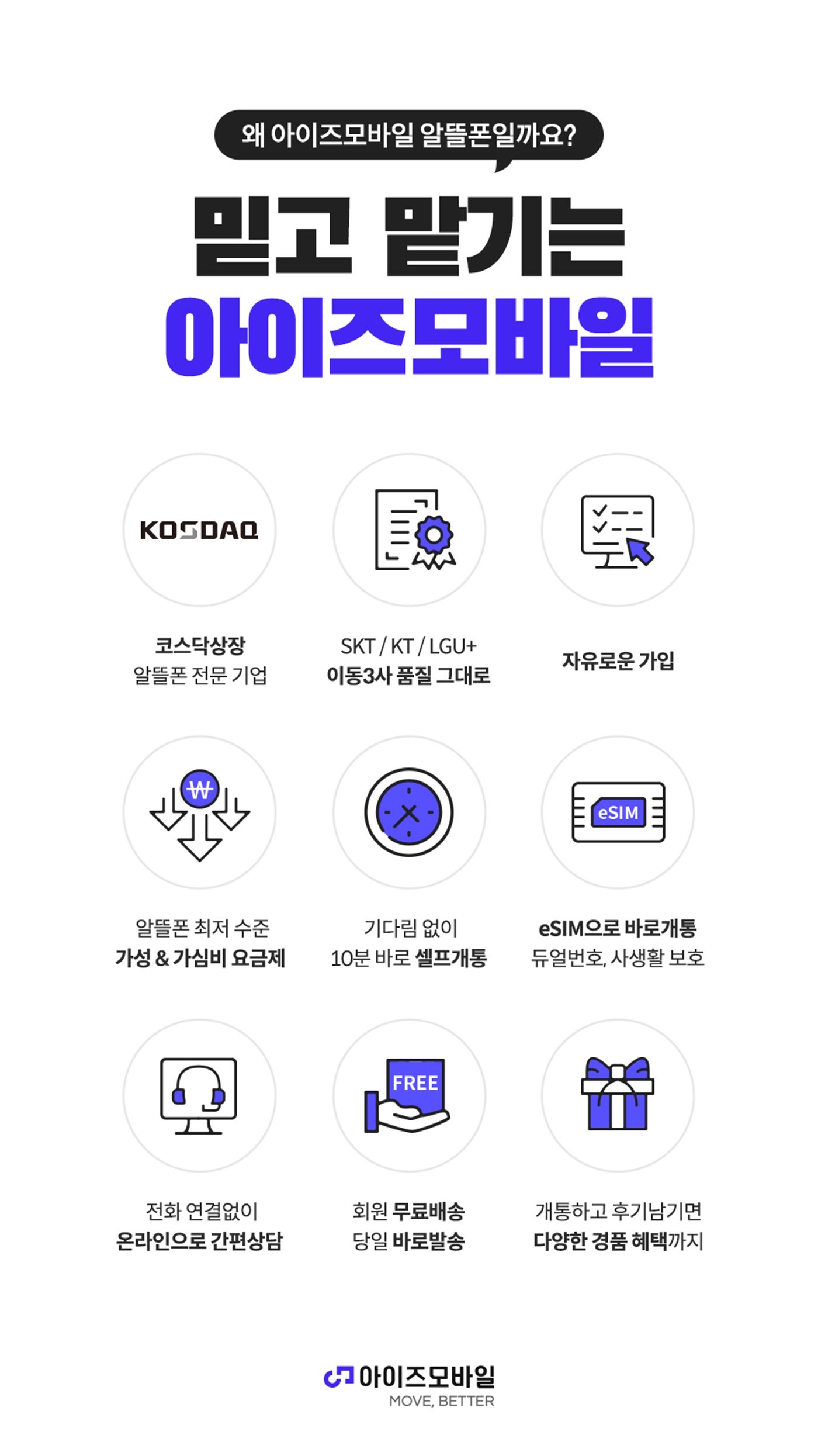 아이즈모바일 서비스 소개